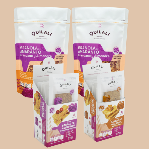 2 Granolas + 2 Barras.  Precio normal Q176.00