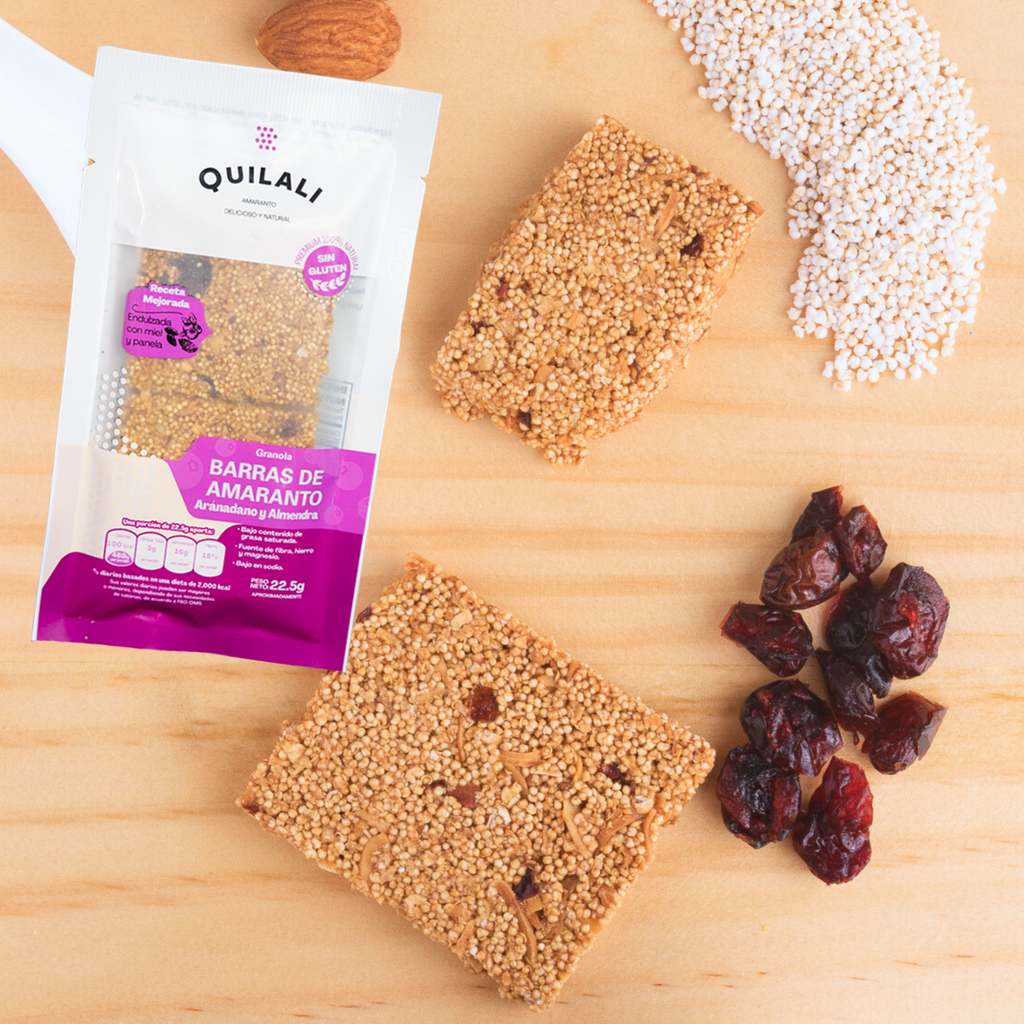 Barra de Amaranto Premium con Arándano y Almendra