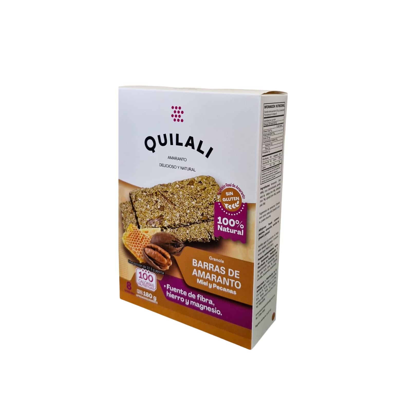 Barra de Amaranto Premium con Miel y Pecanas
