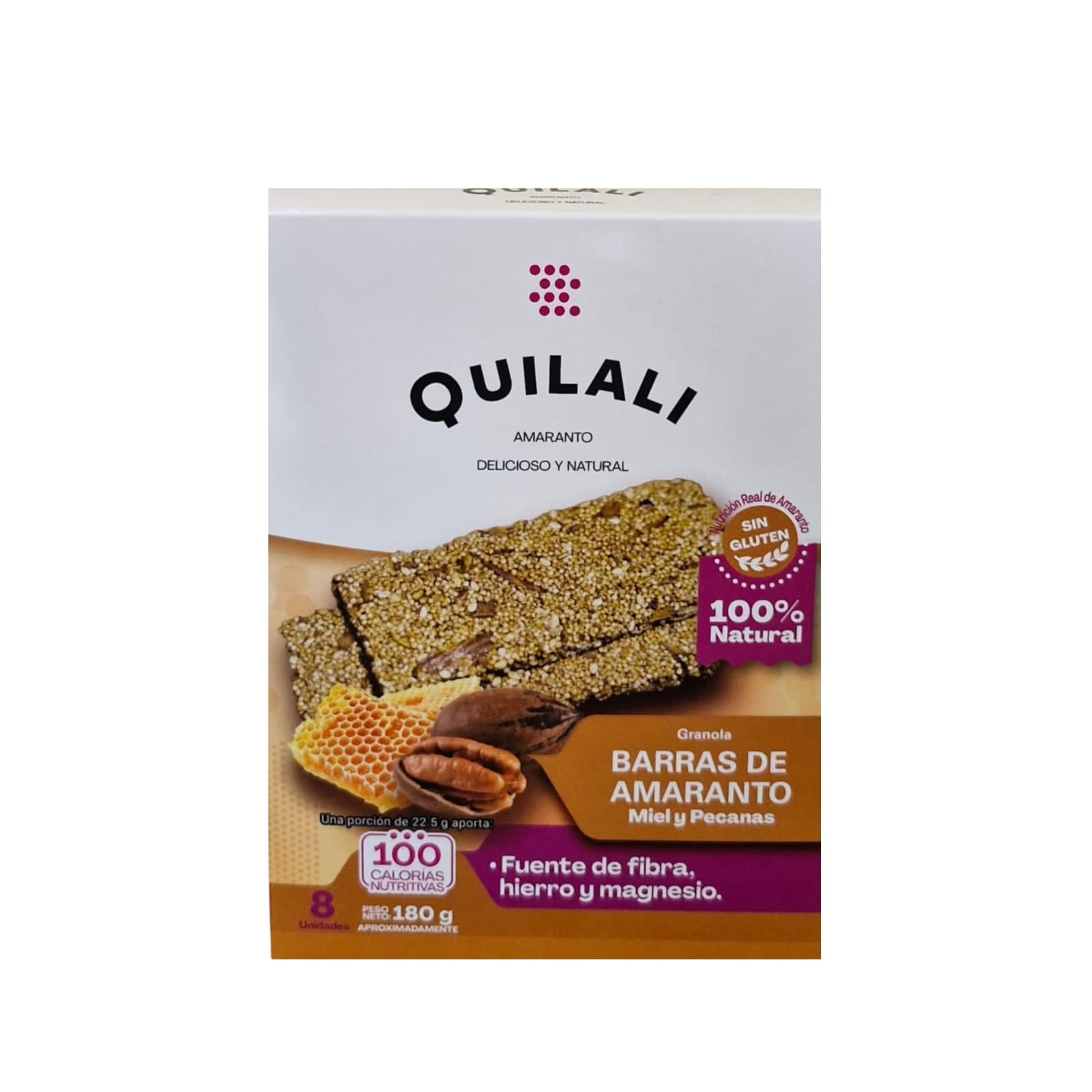 Barra de Amaranto Premium con Miel y Pecanas